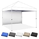 CROWN SHADES Sidewall Only for 10x10 Pop up Canopy Tent (1pc, White)