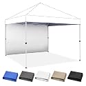CROWN SHADES Sidewall Only for 10x10 Pop up Canopy Tent (1pc, Grey)
