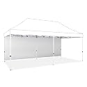 CROWN SHADES Sidewall Only for 10x20 Pop up Canopy Tent (1pc, White)