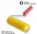 crowncell Crowncell Yellow Textured Roller 7 Inch Perfect for Interior & Exterior Walls Paint Roller
