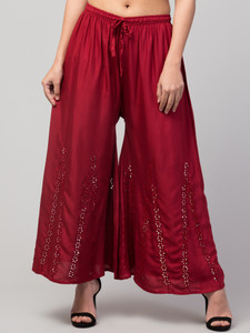 crown king garments regular fit women white trousers