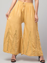 CROWN KING GARMENTS Regular Fit Women Yellow Trousers