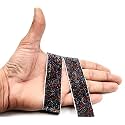 CRT Sequnce Lace Ribbon Patti Lace Border with,Saree Border, Party Decoration, Craftwork (Width-2.5 Nms, Pack of 9 mtr) (Multicolour)