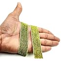 CRT Sequnce Lace Ribbon Patti Lace Border with,Saree Border, Party Decoration, Craftwork (Width-2.5 Nms, Pack of 9 mtr) (Golden)