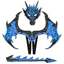 CRTEPST Dragon Costume for Kids Boys Girls