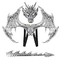 CRTEPST Dragon Costume for Kids Boys Girls