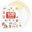 Crtiin 100 Sheets Sublimation Sticker Paper 8.2 x 11 in Waterproof