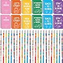 Crtiin 48 Pcs Christmas Shoe Box Notebooks Pencil Set Bulk, Colorful