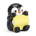 Crtiin Penguin Pop-up Sticky Note Dispenser with 50 Sheets Pull-Out Notes