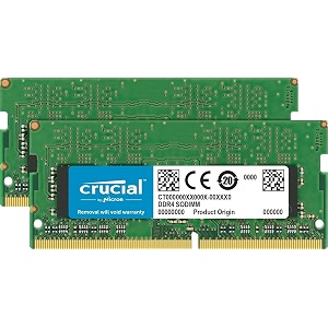crucial 16gb kit 8gbx2 ddr4 2400 mts pc4-19200 sr x8 sodimm 260-pin for mac - ct2k8g4s24am