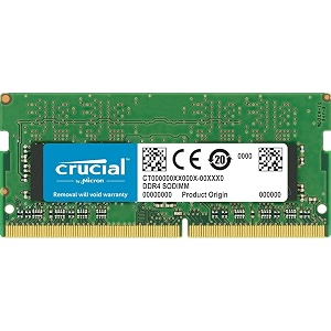 crucial 16gb single ddr4 2400 mts pc4-19200 dr x8 sodimm 260-pin for mac - ct16g4s24am