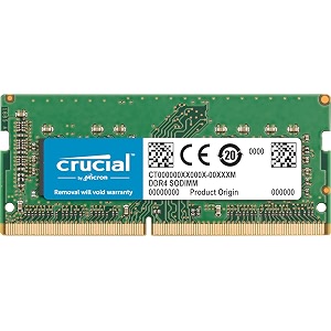 crucial 8gb single ddr4 2400 mts pc4-19200 sr x8 sodimm 260-pin for mac - ct8g4s24am