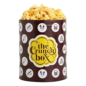 the crunch box jalapeno cheese poppers popcorn tin seasoned with crunchy gourmet cheese amp jalapeno powder ready to eat pack of 100gm