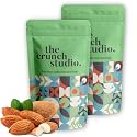The Crunch Studio Premium California Almonds – 200 Grams (Pack of 2) | Californian Almond Dry Fruit Super Crunchy and Delicious Healthy Snack