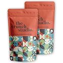 The Crunch Studio Premium Californian Almonds Roasted and Salted 200gm, Pack of 2 | Roasted and Salted Almonds Super Healthy Crunchy Nuts | Delicious Californian Almonds Dry Fruit Snack
