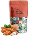 The Crunch Studio Premium Californian Almonds Roasted and Salted 200gm | Roasted and Salted Almonds Super Healthy Crunchy Nuts | Delicious Californian Almonds Dry Fruit Snack