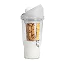 CRUNCHCUP XL Portable Cereal Cup for Breakfast On the Go - White