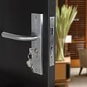 Crust Heavy Duty Mortise Door Lock Set for Main Door, Door Handle Lock Set for Main Door Lock, Office/Hotel/Bathroom (MG-1106, Matt Satin)