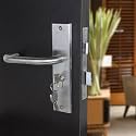 Crust Heavy Duty Mortise Door Lock Set for Main Door, Door Handle Lock Set for Main Door Lock, Office/Hotel/Bathroom (MG-1103, Matt Satin)