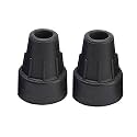 Crutch Tip | Crutch Rubber Ferrule (2 - Piece) Size -22mm (BLACK)