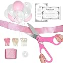 Crutello Ribbon Cutting Ceremony Kit - 20" Giant Pink Scissors &amp; Ribbon