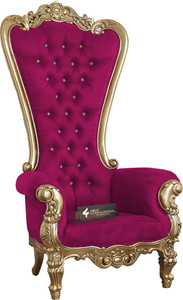 cruz international maharaja golden mango solid wood living room chair finish color - golden pre-assembled