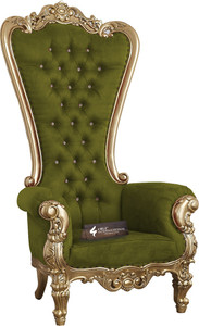 cruz international maharaja golden mango solid wood living room chair finish color - golden pre-assembled