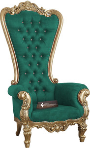 cruz international maharaja golden mango solid wood living room chair finish color - golden pre-assembled