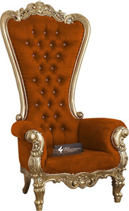 cruz international maharaja golden mango solid wood living room chair finish color - golden pre-assembled