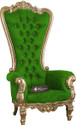 CRUZ INTERNATIONAL Maharaja Golden Mango Solid Wood Living Room Chair (Finish Color - Golden, Pre-assembled)
