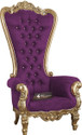 CRUZ INTERNATIONAL Maharaja Golden Mango Solid Wood Living Room Chair (Finish Color - Golden, Pre-assembled)