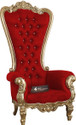 CRUZ INTERNATIONAL Maharaja Golden Mango Solid Wood Living Room Chair (Finish Color - Golden, Pre-assembled)