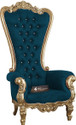 CRUZ INTERNATIONAL Maharaja Golden Mango Solid Wood Living Room Chair (Finish Color - Golden, Pre-assembled)