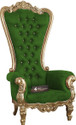 CRUZ INTERNATIONAL Maharaja Golden Mango Solid Wood Living Room Chair (Finish Color - Golden, Pre-assembled)