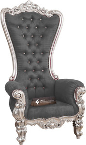 cruz international maharaja silver mango solid wood living room chair finish color - silver pre-assembled