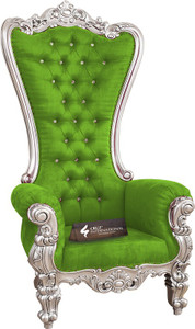 cruz international maharaja silver mango solid wood living room chair finish color - silver pre-assembled