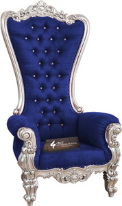 cruz international maharaja silver mango solid wood living room chair finish color - silver pre-assembled
