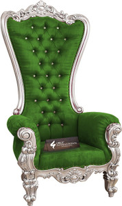 cruz international maharaja silver mango solid wood living room chair finish color - silver pre-assembled