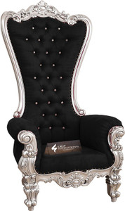 cruz international maharaja silver mango solid wood living room chair finish color - silver pre-assembled