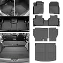 CRV Floor Mats - Fit for Honda CRV 2023-2025 2026 (Include Hybrid), All Weather CRV Floor Mats | CRV Cargo Liner | Backrest Mat for CRV Accessories (Cargo mat fit Upper Position)