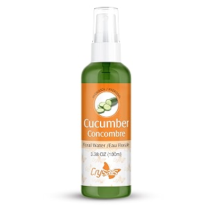 crysalis 100 pure natural cucumber hydrosol uncut cold pressed cucumis sativus floral water purified cosmetic grade mist spray natural sun protector soothes amp balances skin tone hydrates skin- 100 ml