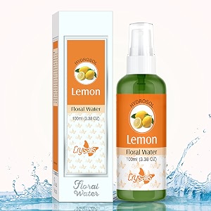 crysalis 100 pure natural lemon hydrosol uncut cold pressed peels of citrus limon purified floral water cosmetic grade facial aromatic mist spray hydrates amp refreshes skin lightens pimples-100 ml