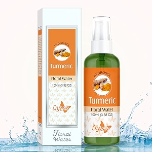 crysalis 100 pure natural turmeric hydrosol uncut steam distilled roots of curcuma longa purified floral water cosmetic grade mist spray for all acne-prone skin purifies amp illuminates skin-100 ml