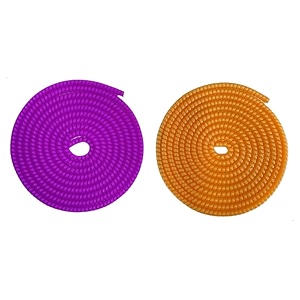 crysendo spiral cable protector and cord winder 2 pc for charging cables