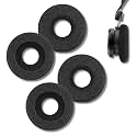 Crysendo Donut Foam Headphone Cushion for Jabra Pro 920 935 2 Pair Black