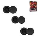 Crysendo Headphone Cushion (65mm / 6.5cm) | 10MM Extra Thick Replacement Earpads Soft Sponge Cover Ear Muffs | High-Density Foam for Enhanced Comfort &amp; Long Life | Pack of 6pcs/3pairs (Black)