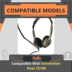 crysendo headphone cushion compatible with s-ennheiser koss cs100 60mm  6cm  5mm thick replacement foam sponge ear pads  high density foam ear muffs  pack of 6 pcs 3 pairs black