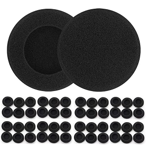 crysendo headphone cushion replacement headphone cushion 70mm  7cm foam sponge ear pads 50 pairs 5mm thick
