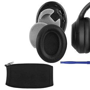 crysendo donut foam for j-abra evolve 20304065 wired amp wireless p-lantronics c3220 p-lantronics blackwire 3220 headphones  replacement headphone cushion foam sponge 60mm6cm 2 pairs-black