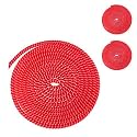 Crysendo Spiral Cable Protector and Cord Winder, 3 pcs, 1.5m, Red, Cord Set